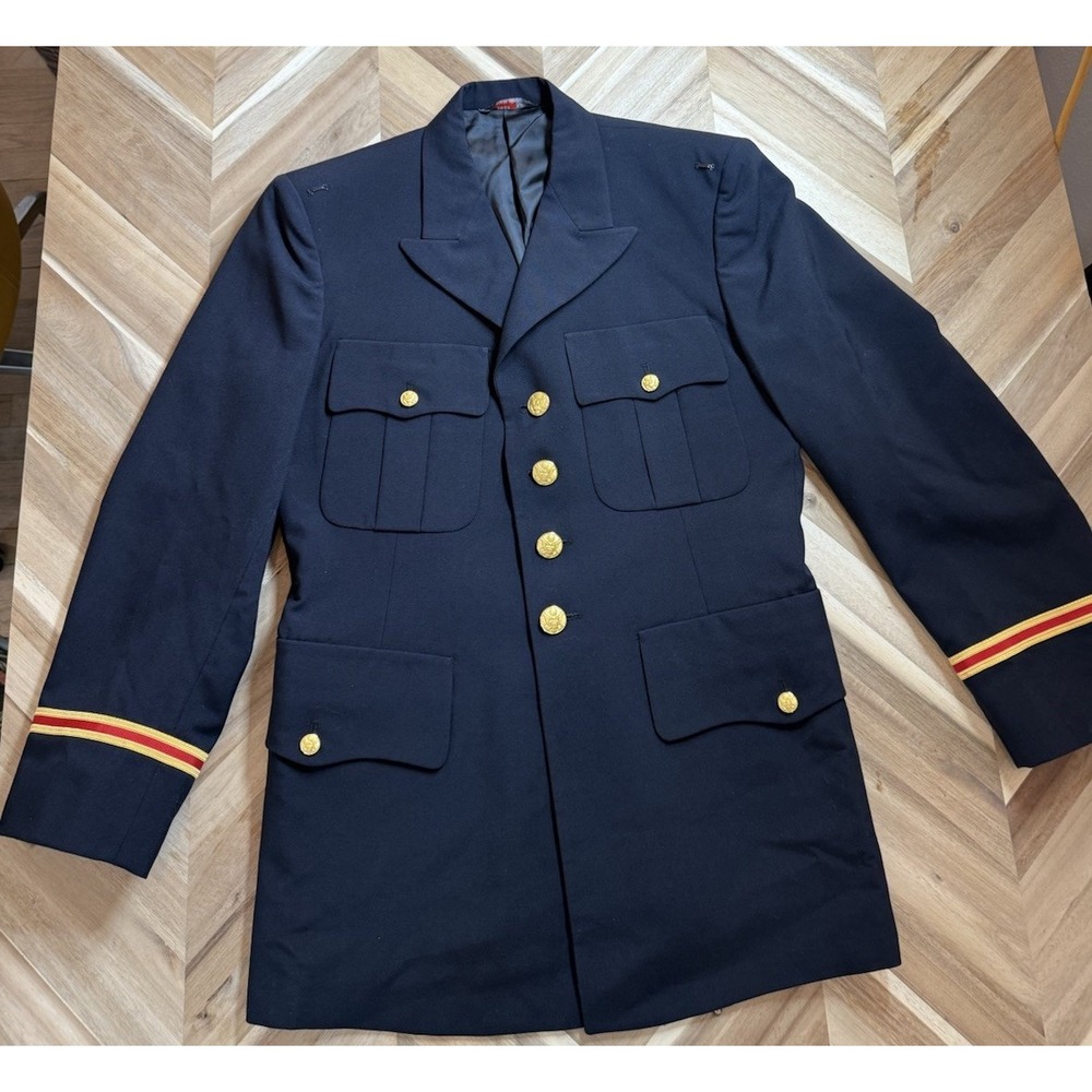 VNTG Ameri Craft Weintraus Bros Military Suit Jacket Men 38R Navy EdgyStreetwear